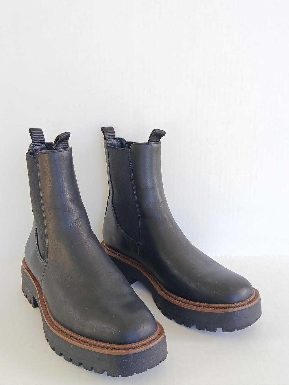 Sam Edelman Laguna Chelsea Leather Boots Size 8.5 - Picture 6 of 9